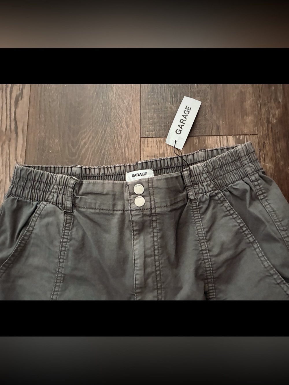 Garage Women's Gray Cargo Jogger Pants - Picture 7 of 13